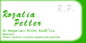 rozalia peller business card